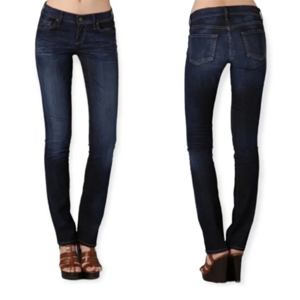 Citizens of Humanity Ava Low Rise Straight Jeans Faith Wash Size 27